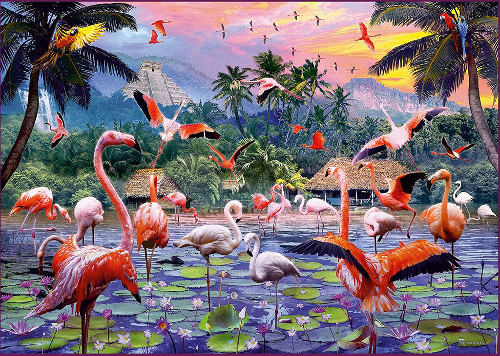 Puzzle 1000 Teile - Pinke Flamingos - Ravensburger