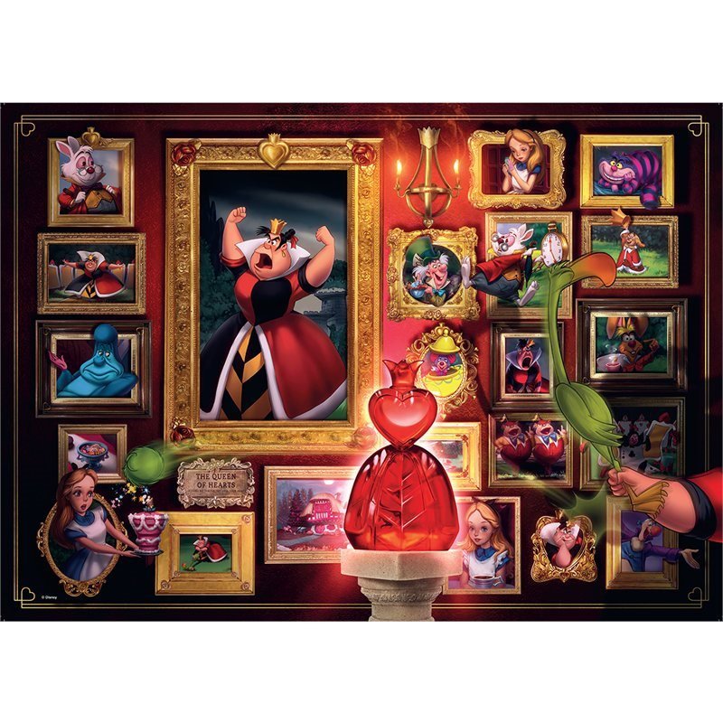 Puzzle 1000 Teile - Queen of Heart Villainous - Ravensburger