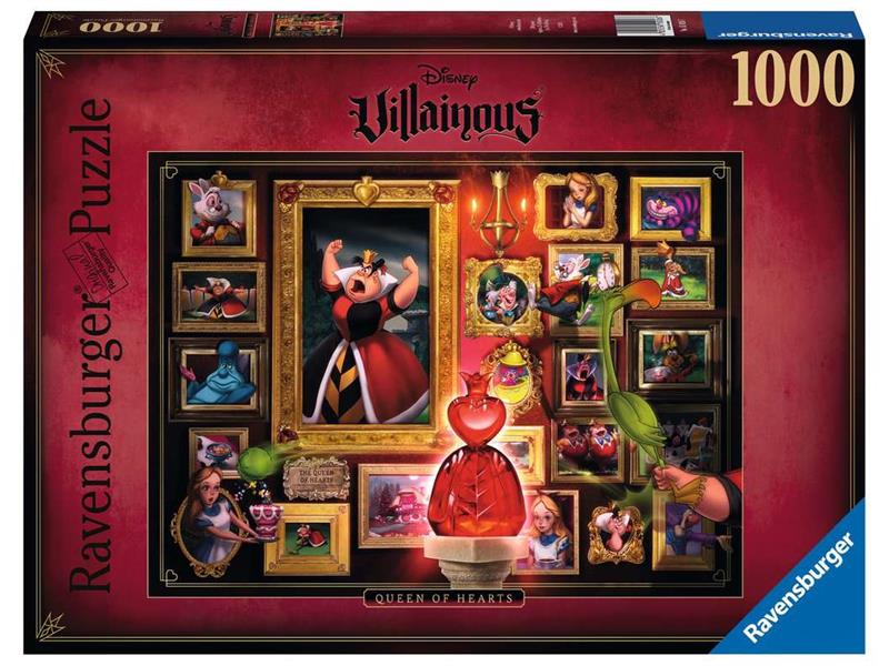 Puzzle 1000 Teile - Queen of Heart Villainous - Ravensburger