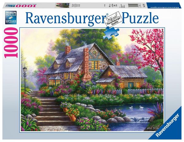 Puzzle 1000 Teile - Romantische Cottage - Ravensburger