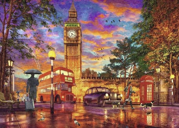 Puzzle 1000 Teile - Sonnenuntergang in London - Ravensburger