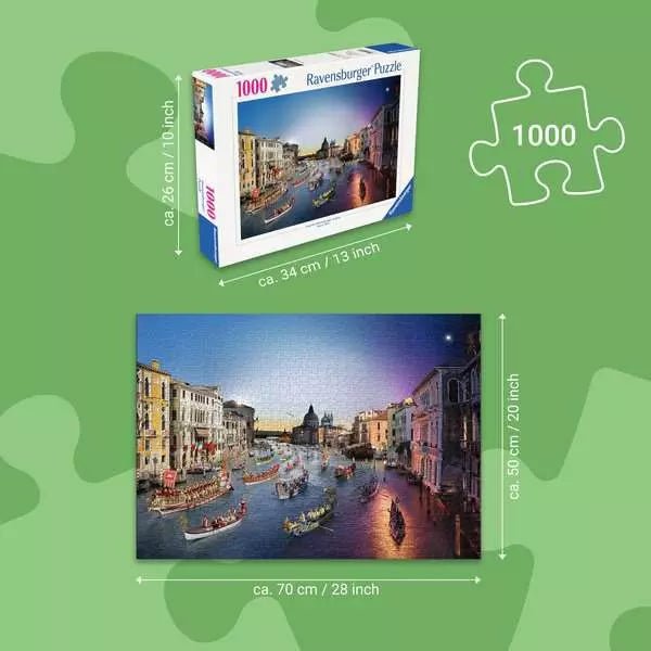 Puzzle Venedig Panorama 1000 Teile Tag Nacht Motiv
