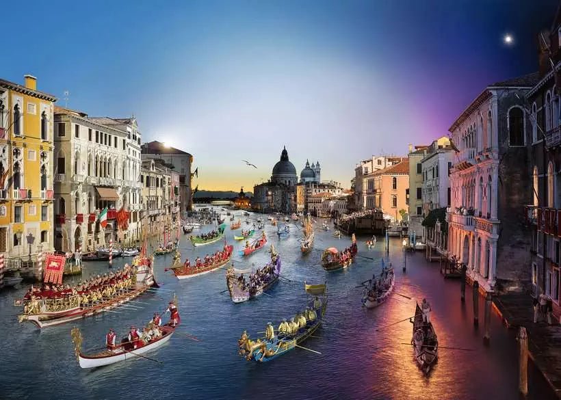 Ravensburger Puzzle 1000 Teile Venedig von Tag zu Nacht
