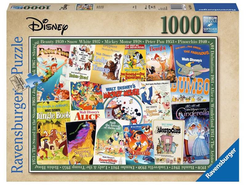 Puzzle 1000 Teile - Vintage Poster - Ravensburger