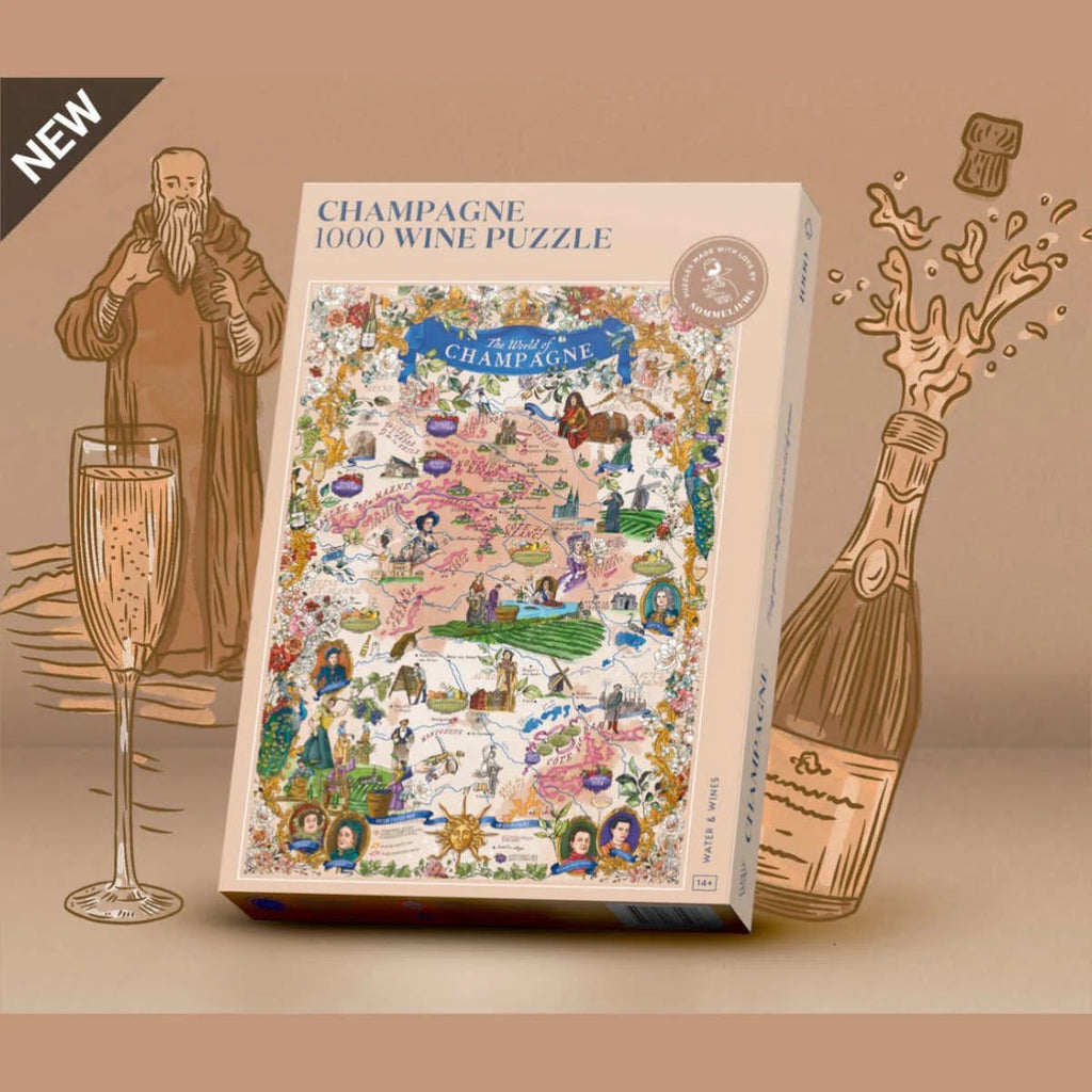 Puzzle 1000 Teile - Wine Puzzle Champagne - Water & Wines