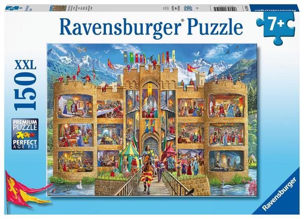 Puzzle 150 Teile XXL - Blick in die Ritterburg   - Ravensburger