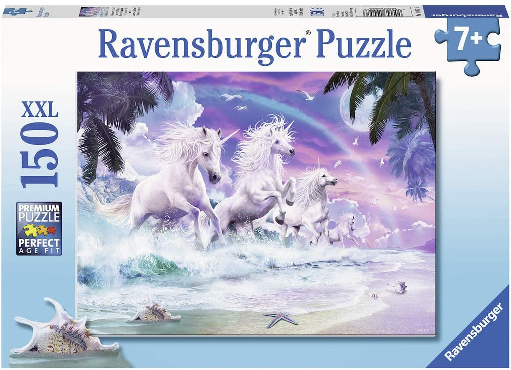 Puzzle 150 XXL Teile - Einhörner am Strand   - Ravensburger