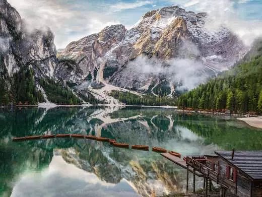 Puzzle 1500 Teile - Lago di Braies, Pragser Wildsee - Ravensburger