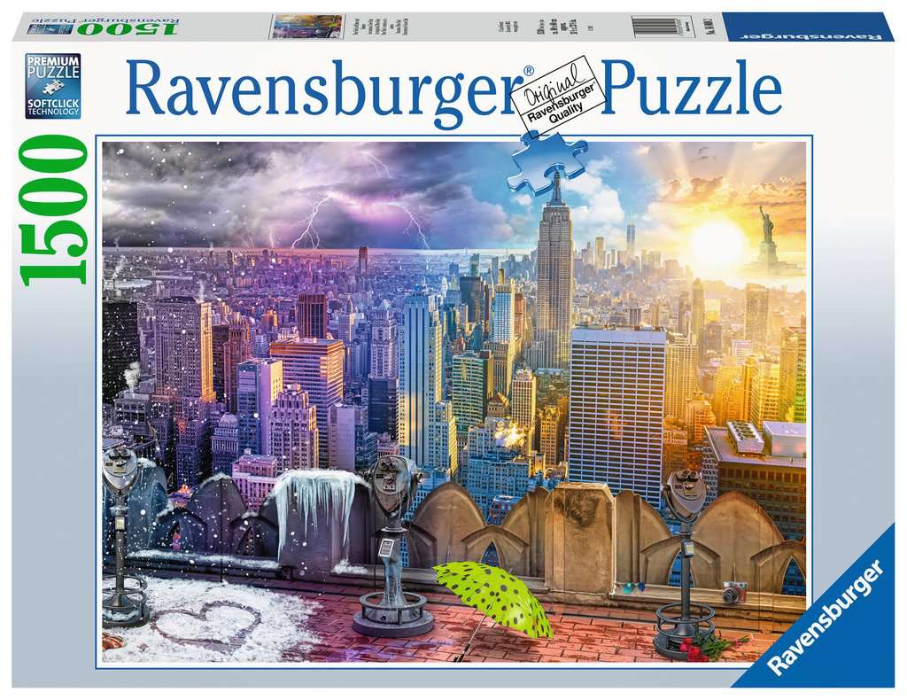 Puzzle 1500 Teile - New York im Winter und Sommer - Ravensburger