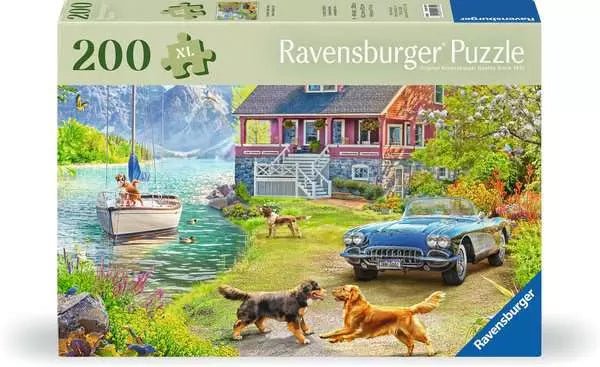 Puzzle 200 Teile - Sommerhaus am See - Ravensburger