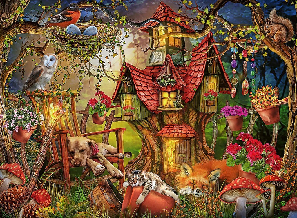 Puzzle 200 Teile XXL - Das Waldhaus - Ravensburger