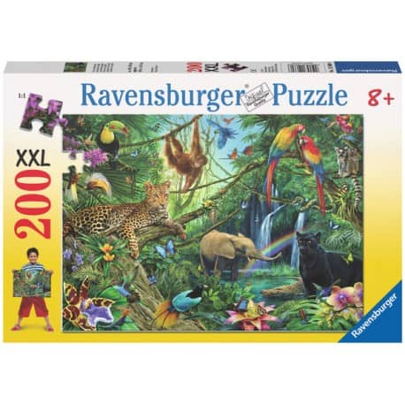 Puzzle 200 Teile XXL - Tiere im Dschungel - Ravensburger