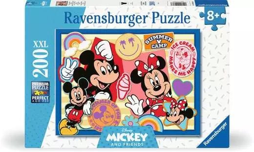 Puzzle 200 Teile XXL - Unterwegs mit Mickey und Minnie - Ravensburger