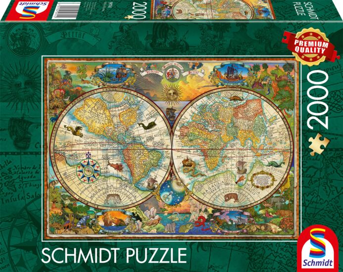 Puzzle 2000 Teile - Gestalten der Erde - Schmidt Spiele