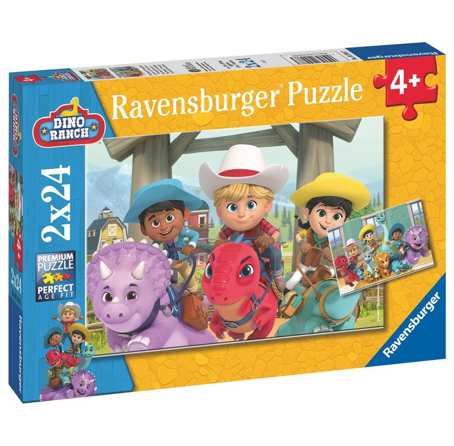 Puzzle 2x24 - Dino Ranch Freundschaft - Ravensburger