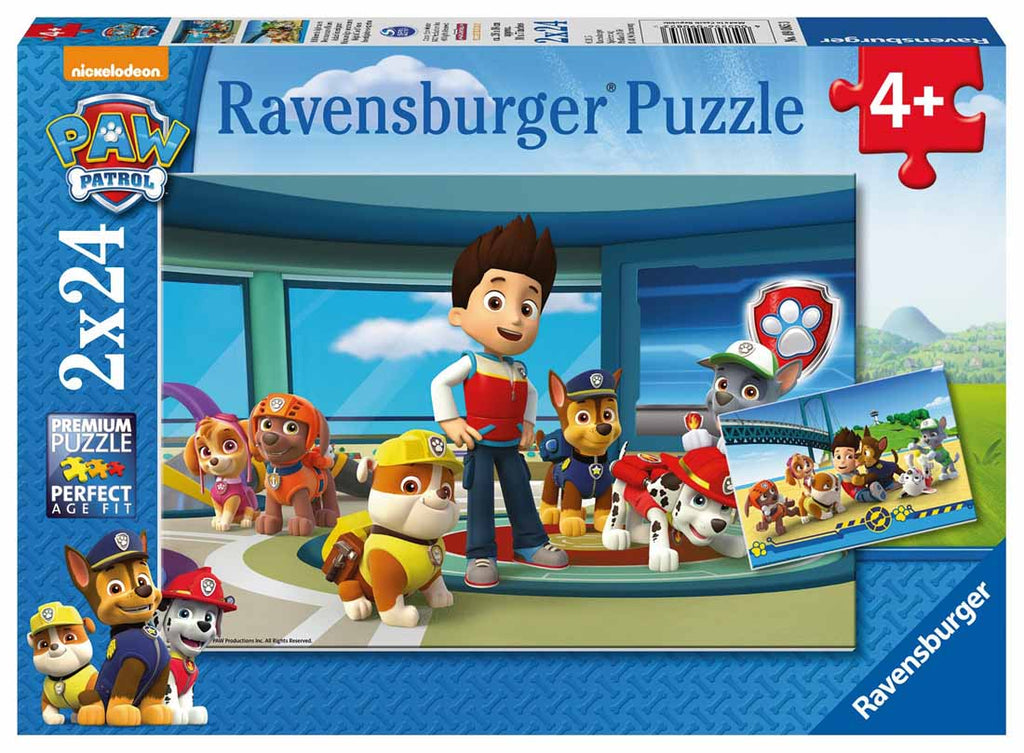 Puzzle 2x24 - PAW Hilfsbereite Spürnase - Ravensburger