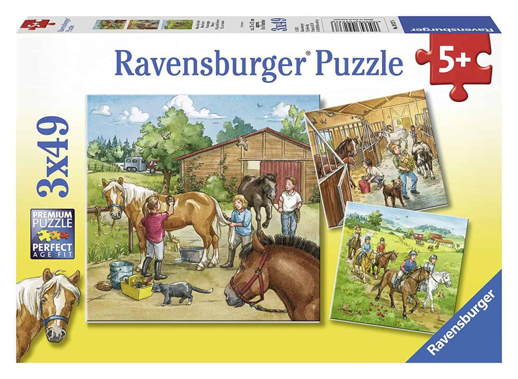 Puzzle 3x49 - Mein Reiterhof - Ravensburger