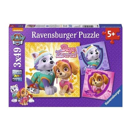 Puzzle 3x49 - Paw Patrol Bezaubernde Hundemädchen - Ravensburger