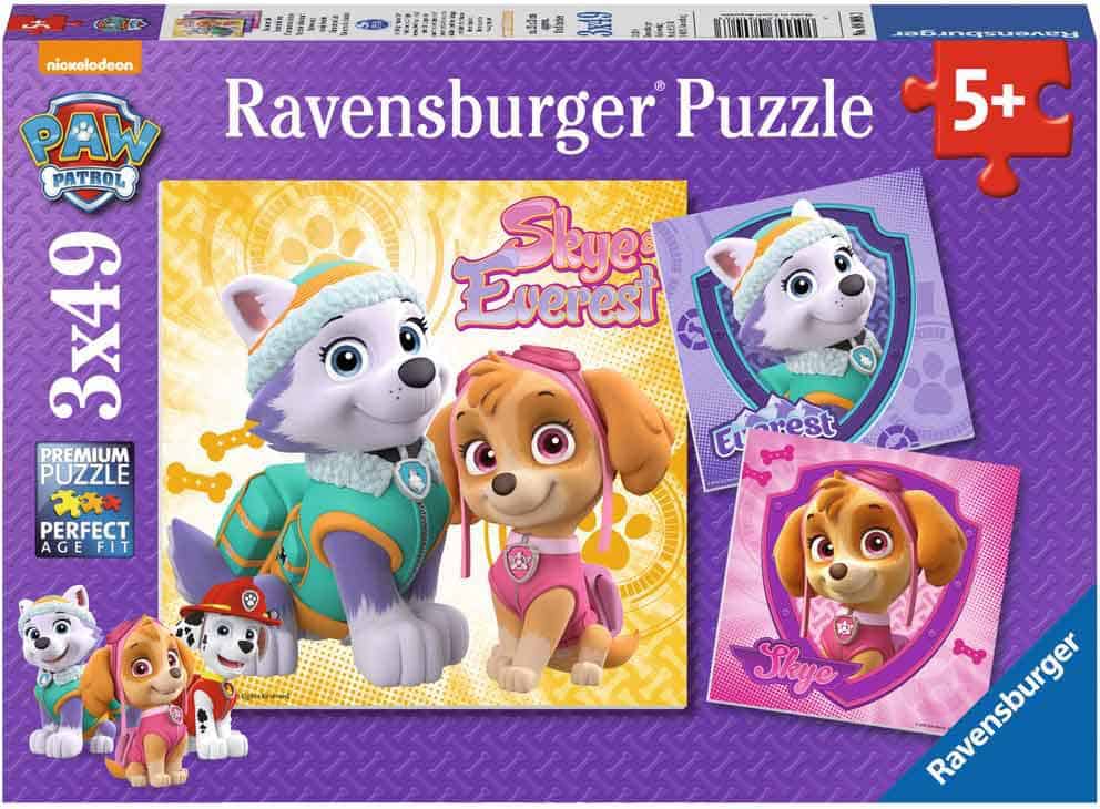 Puzzle 3x49 - Paw Patrol Bezaubernde Hundemädchen - Ravensburger