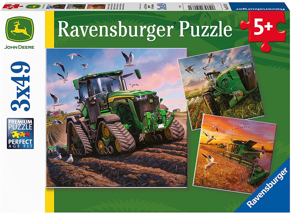 Puzzle 3x49 - Seasons of John Deere - Ravensburger