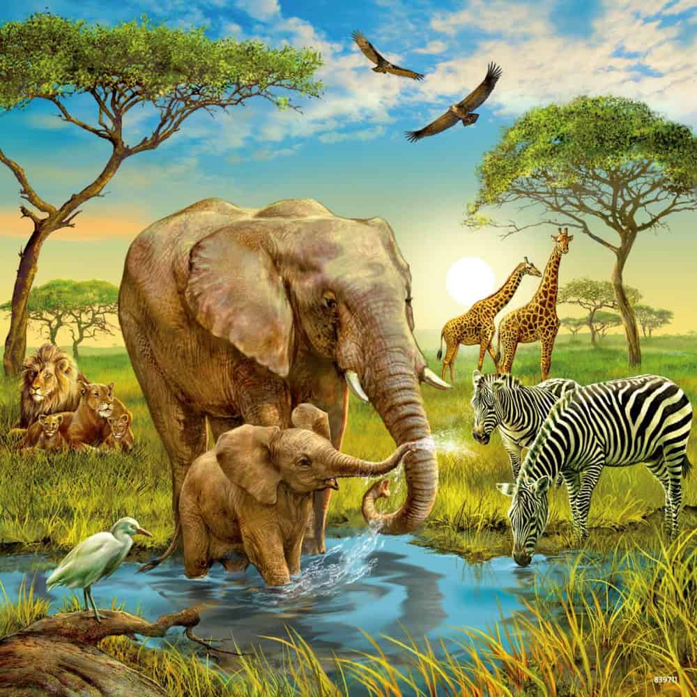 Puzzle 3x49 Teile - Tiere der Erde - Ravensburger