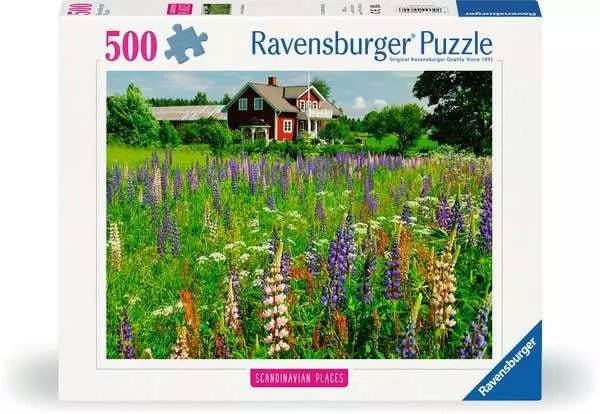 Puzzle 500 Teile - Bauernhof in Schweden - Ravensburger