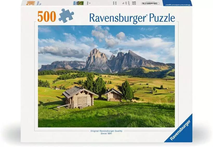Puzzle 500 Teile Seiser Alm Dolomiten Landschaft Ravensburger
