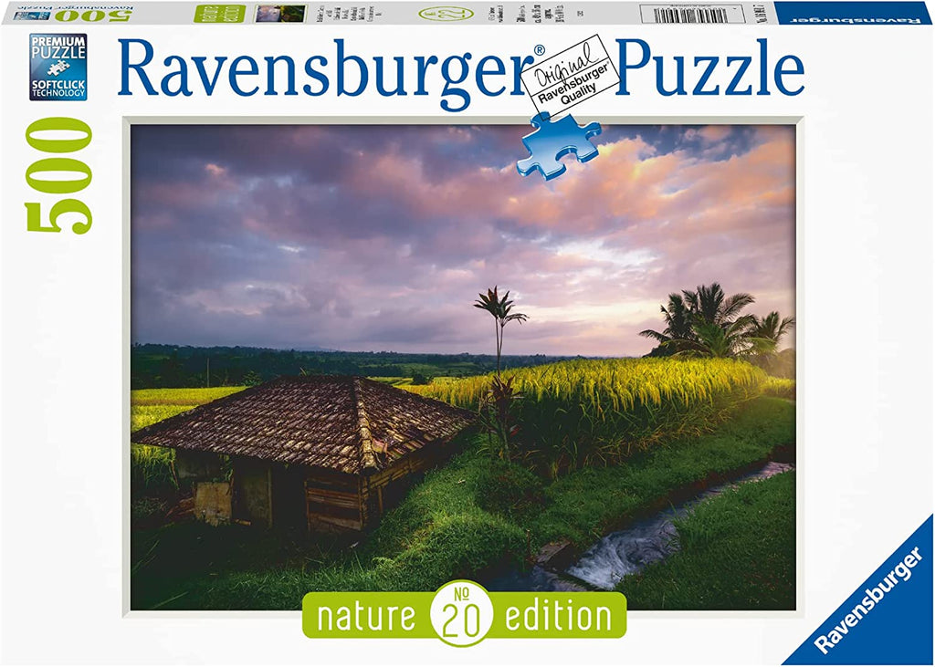 Puzzle 500 Teile - Nature Edition: Reisfelder im Norden von Bali - Ravensburger