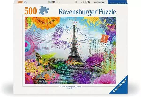 Puzzle 500 Teile - Postkarte aus Paris - Ravensburger