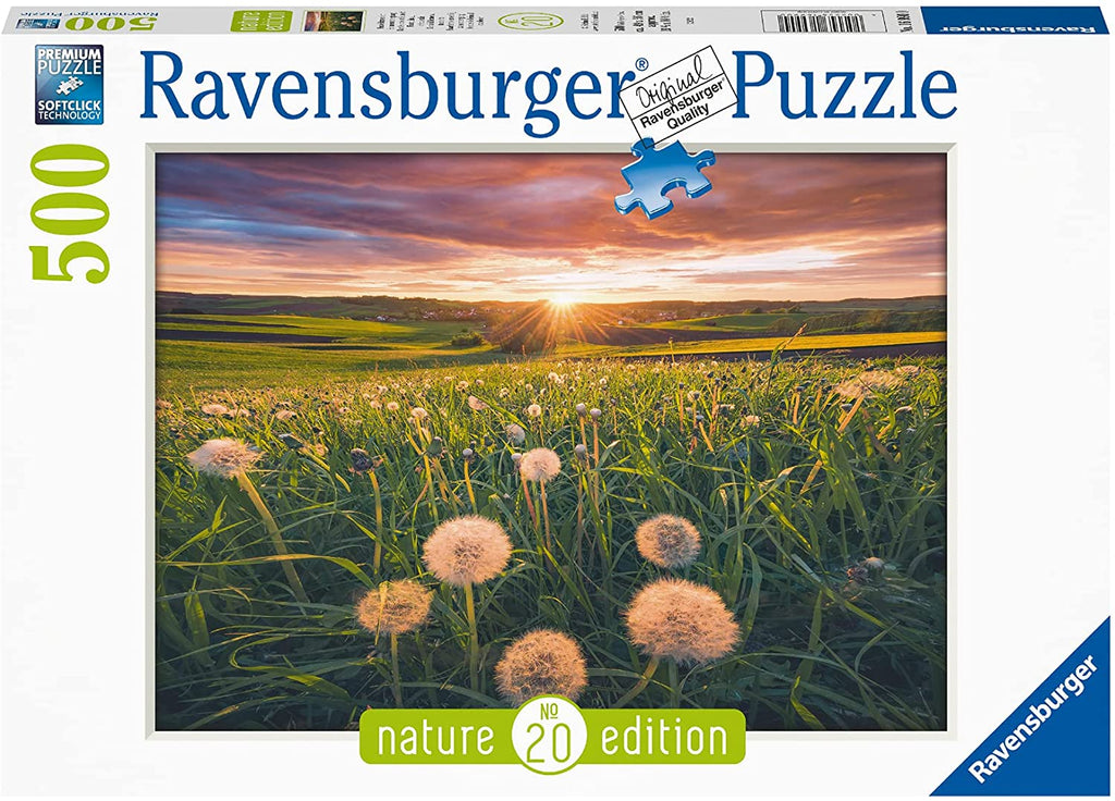 Puzzle 500 Teile - Pusteblumen im Sonnenuntergang - Ravensburger