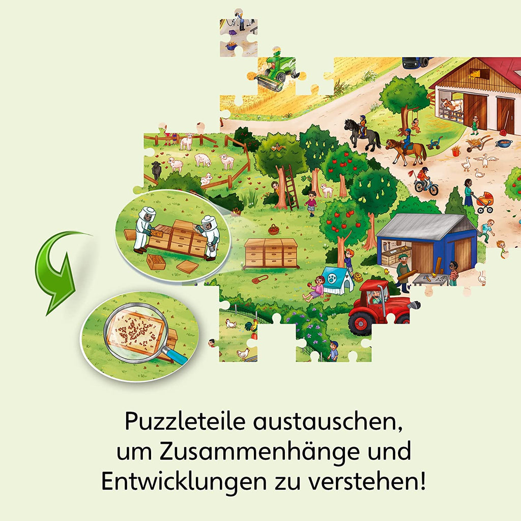 Puzzle 54 Teile - WiW Junior: Entdecke den Bauernhof - Kosmos