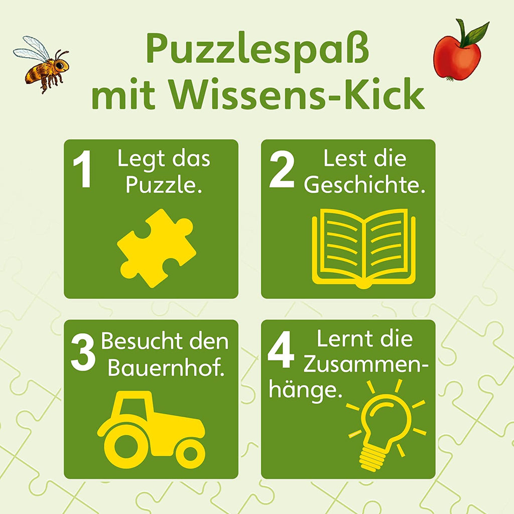 Puzzle 54 Teile - WiW Junior: Entdecke den Bauernhof - Kosmos