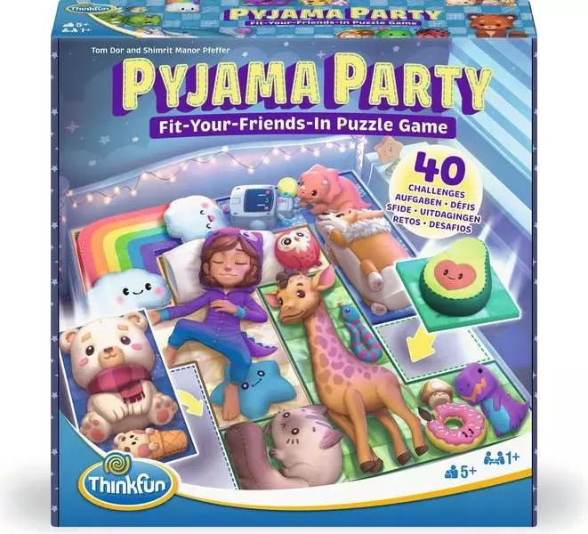 Pyjama Party Denkspiel mit 40 Aufgaben für Kinder ab 5
