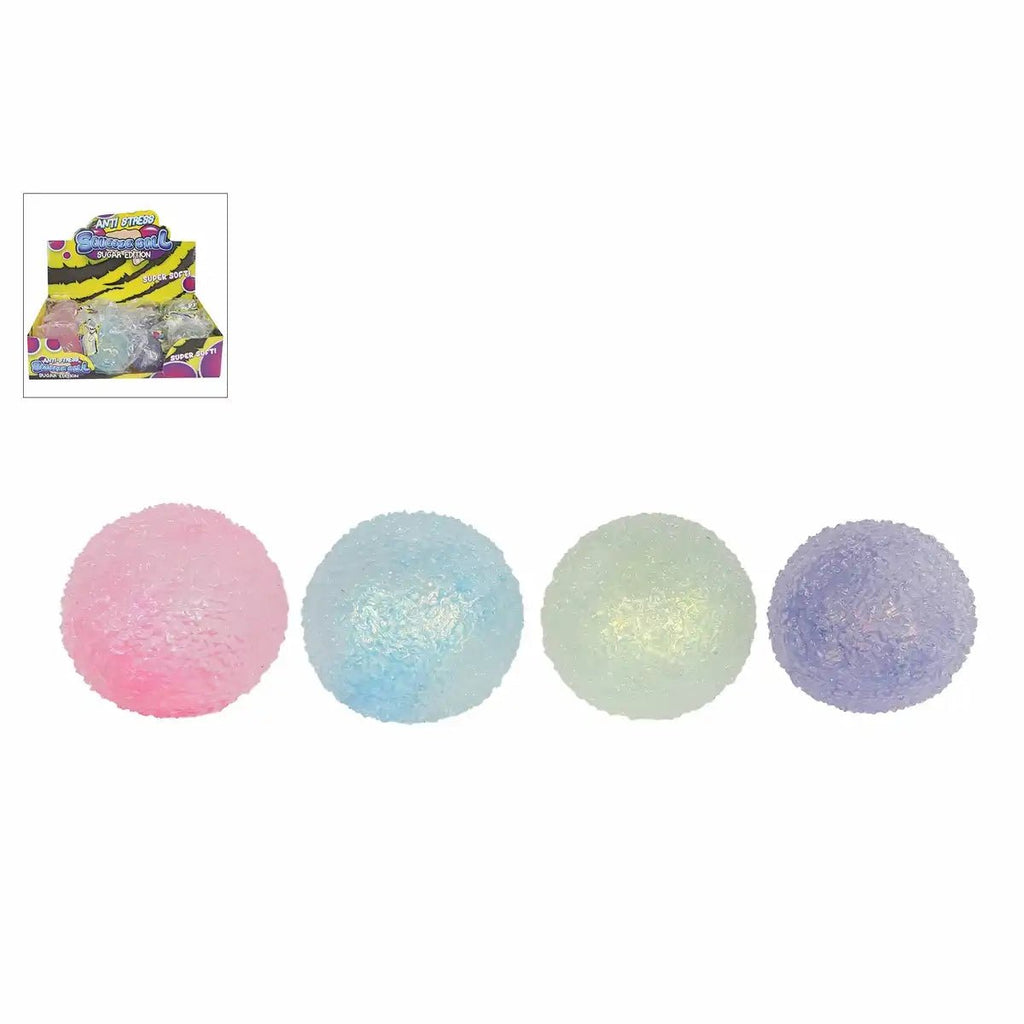 Quetschball Glitzer Ø 6 cm 4 Farben ab 3 Jahren Spielzeug