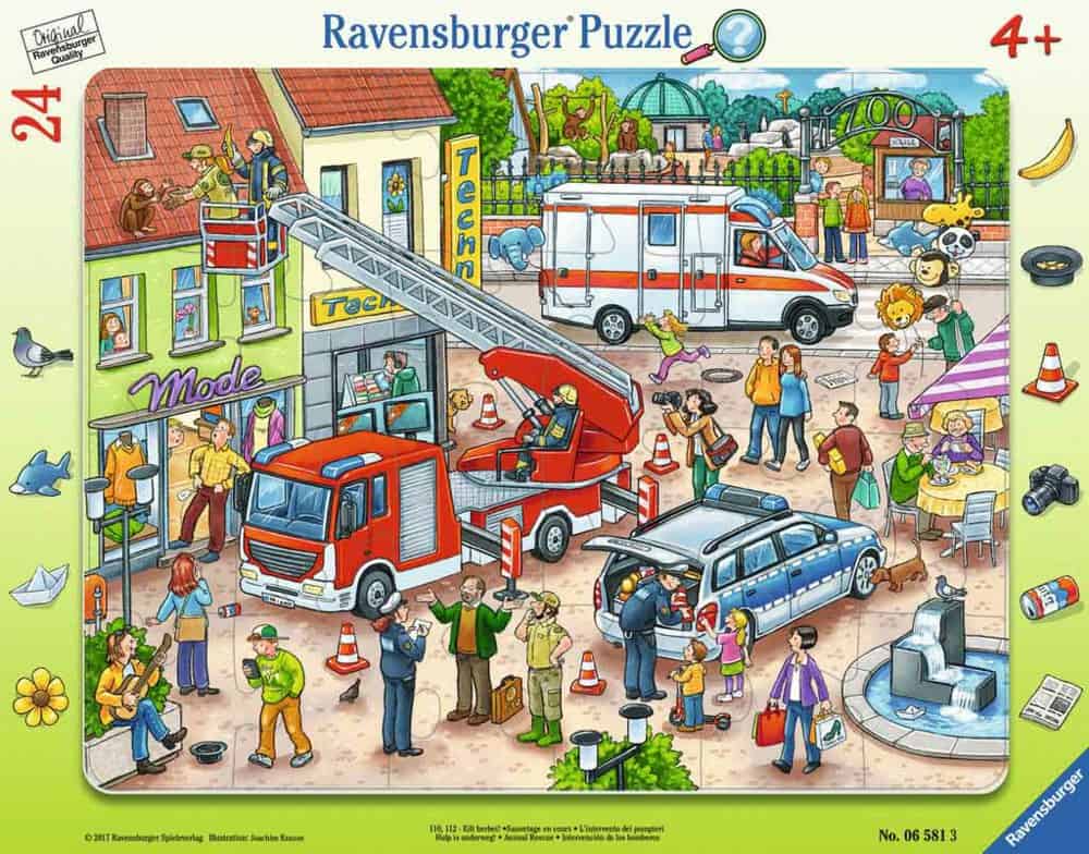 Rahmenpuzzle - 110, 112 Eilt herbei ! - Ravensburger