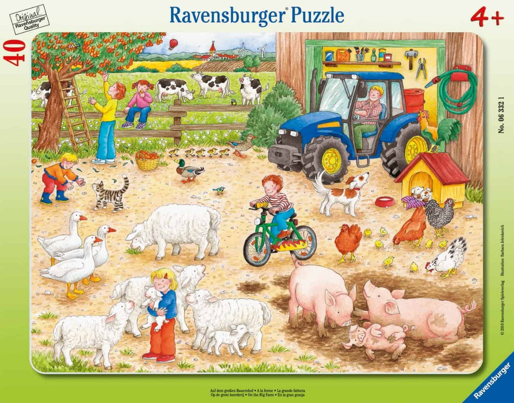 Rahmenpuzzle - Auf dem großen Bauernhof - Ravensburger