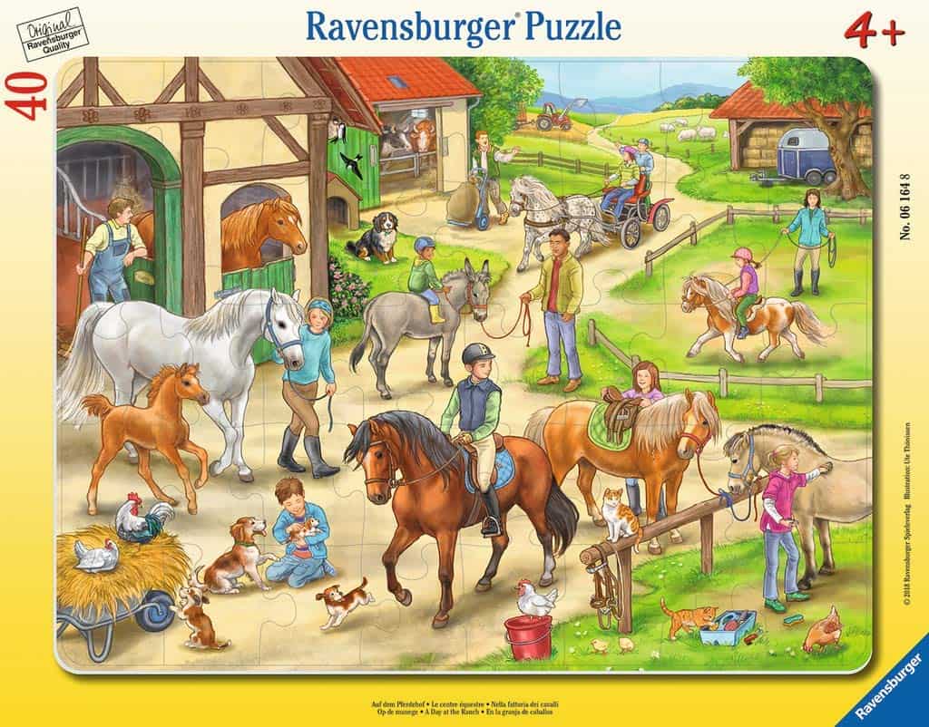 Rahmenpuzzle - Auf dem Pferdehof   - Ravensburger