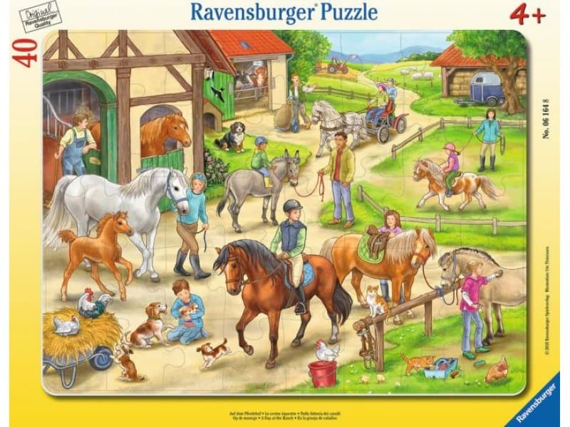 Rahmenpuzzle - Auf dem Pferdehof   - Ravensburger