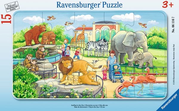 Rahmenpuzzle - Ausflug im Zoo - Ravensburger