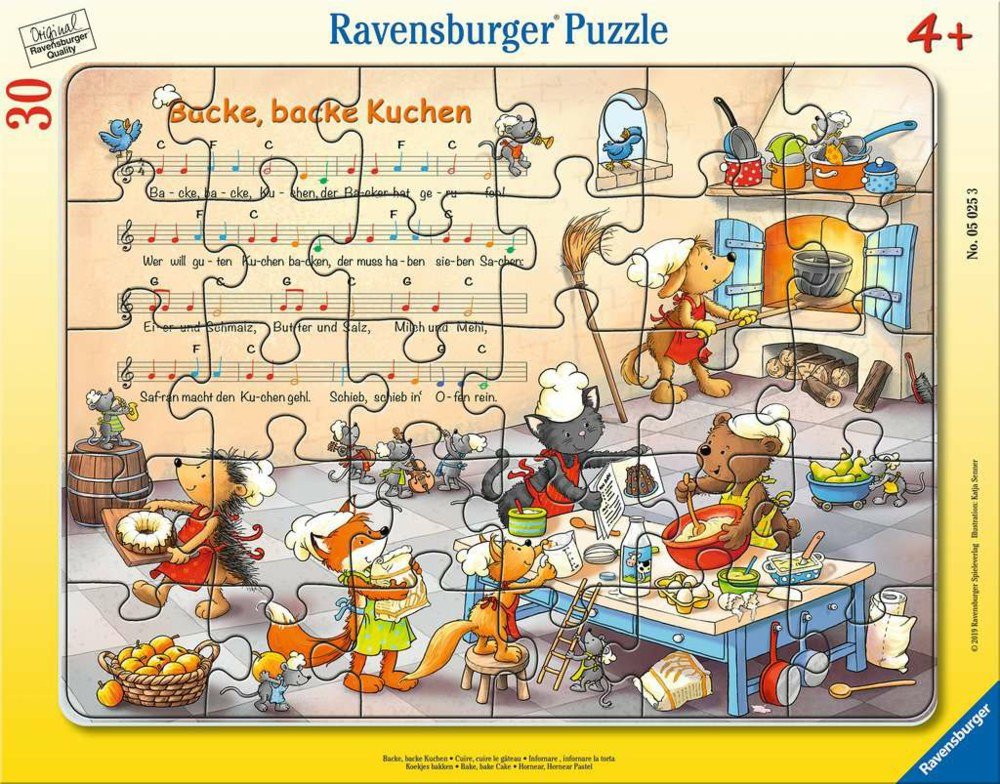 Rahmenpuzzle - Backe, backe Kuchen   - Ravensburger