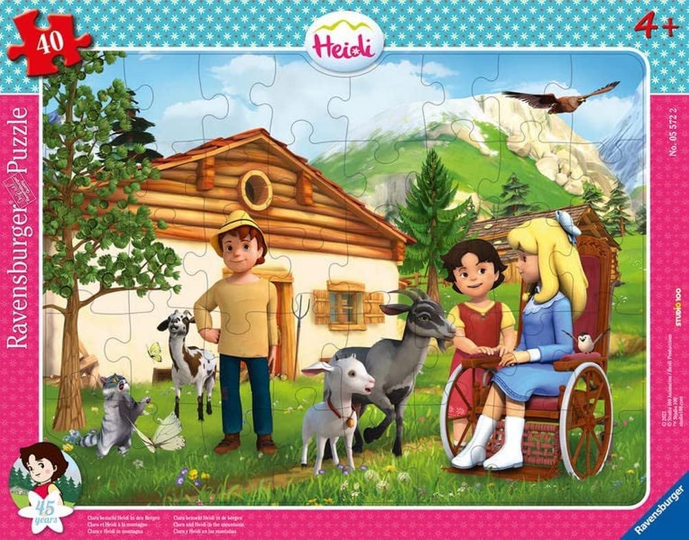 Rahmenpuzzle - Clara besucht Heidi - Ravensburger