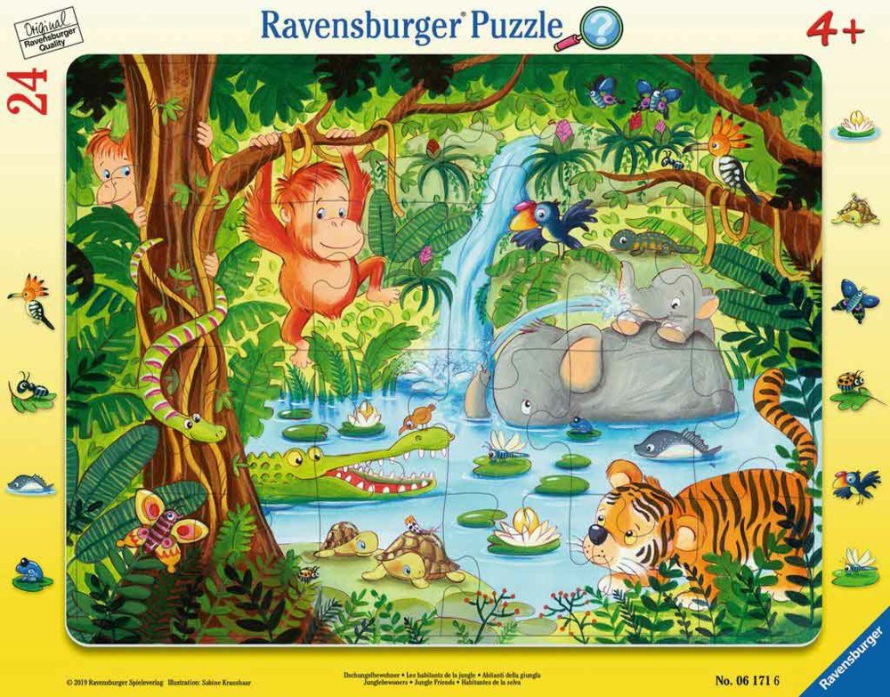 Rahmenpuzzle - Dschungelbewohner   - Ravensburger