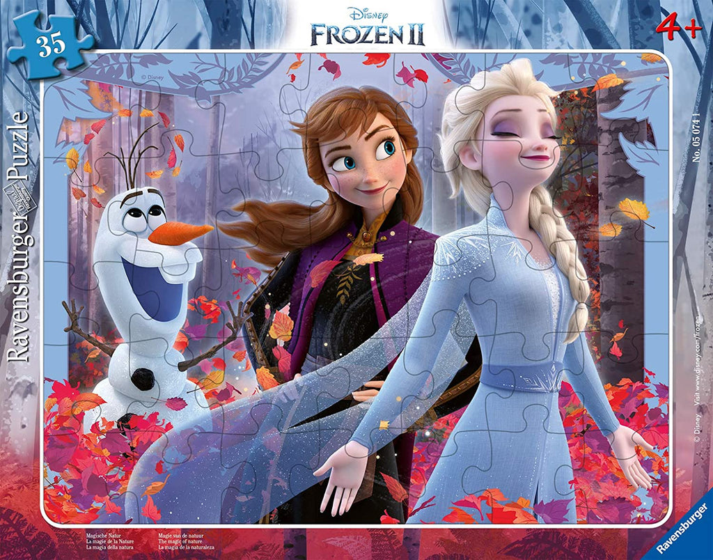 Rahmenpuzzle - Frozen: Magische Natur   - Ravensburger