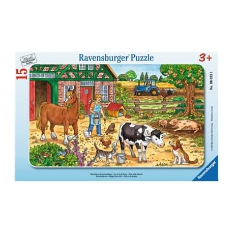 Rahmenpuzzle - Glückliches Bauernhofleben   - Ravensburger