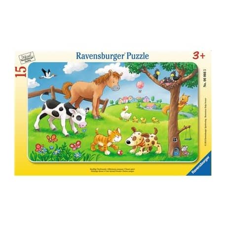 Rahmenpuzzle - Knuffige Tierfreunde - Ravensburger