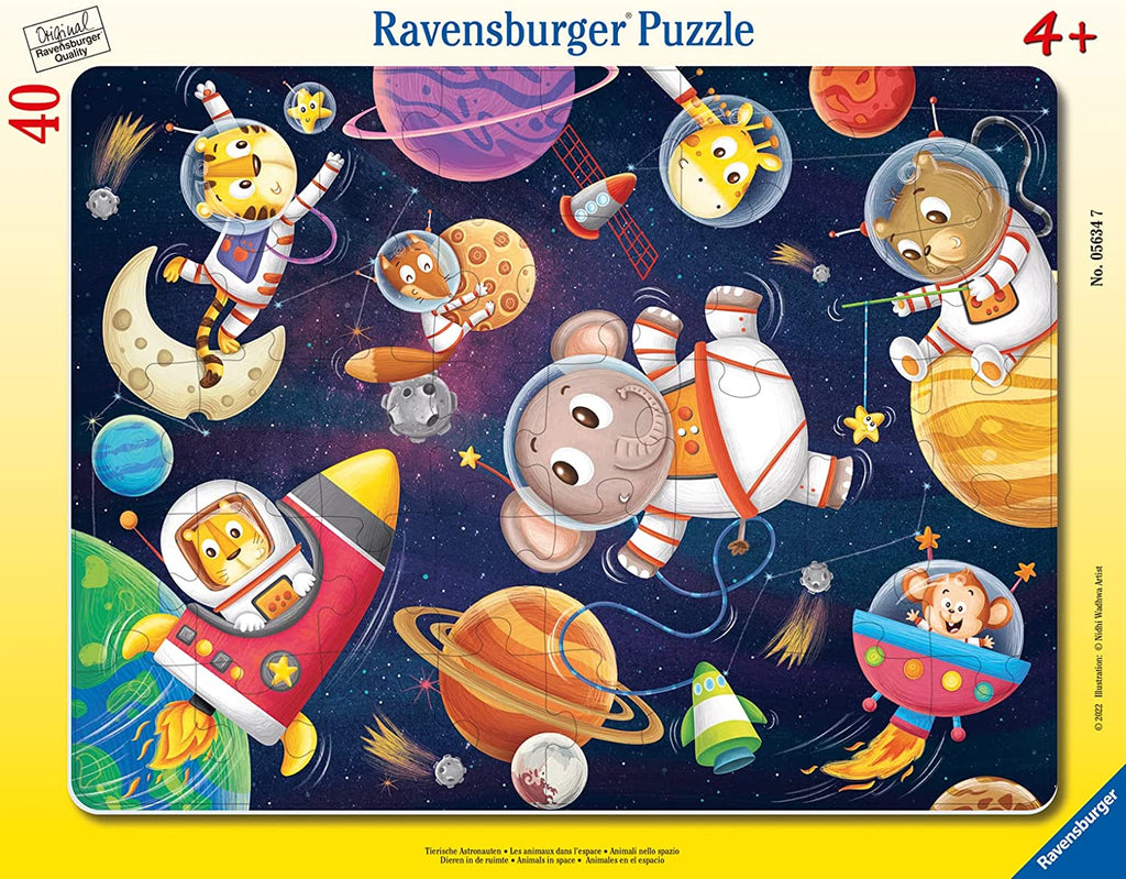 Rahmenpuzzle Tierische Astronauten ab 4 Jahren