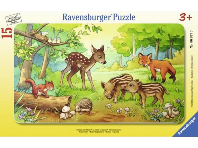 Rahmenpuzzle - Tierkinder des Waldes - Ravensburger