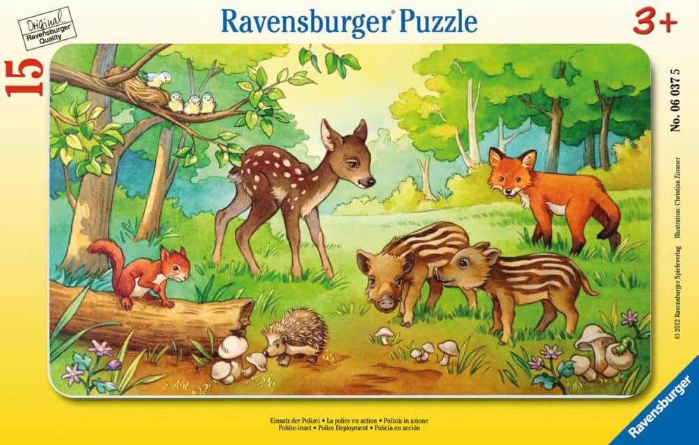 Rahmenpuzzle - Tierkinder des Waldes - Ravensburger