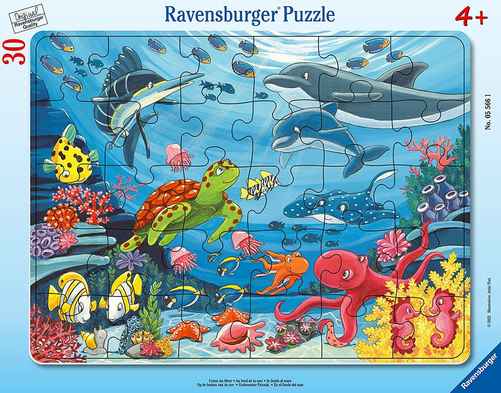 Rahmenpuzzle - Unten im Meer - Ravensburger