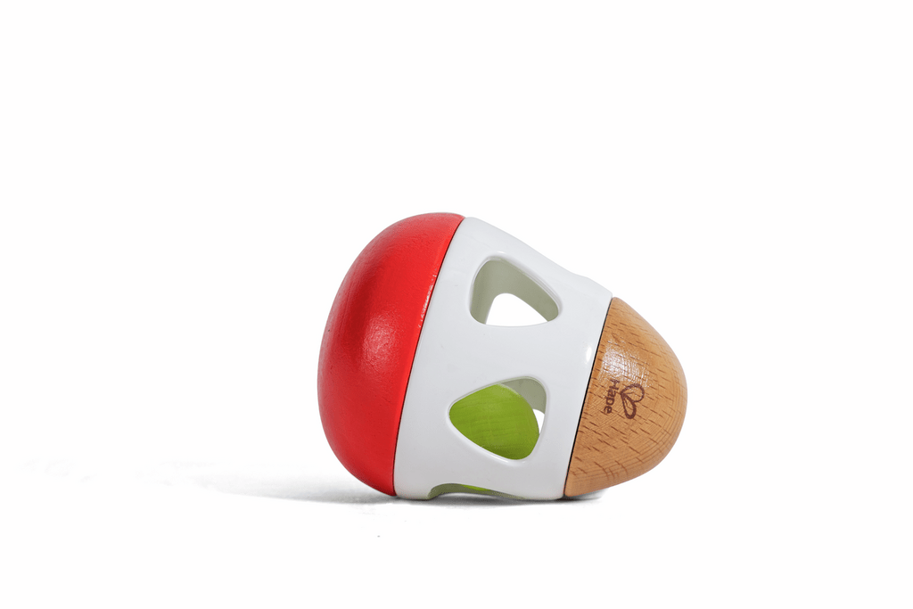 Hape Baby-Rassel rollt wie ein Bumerang zurück